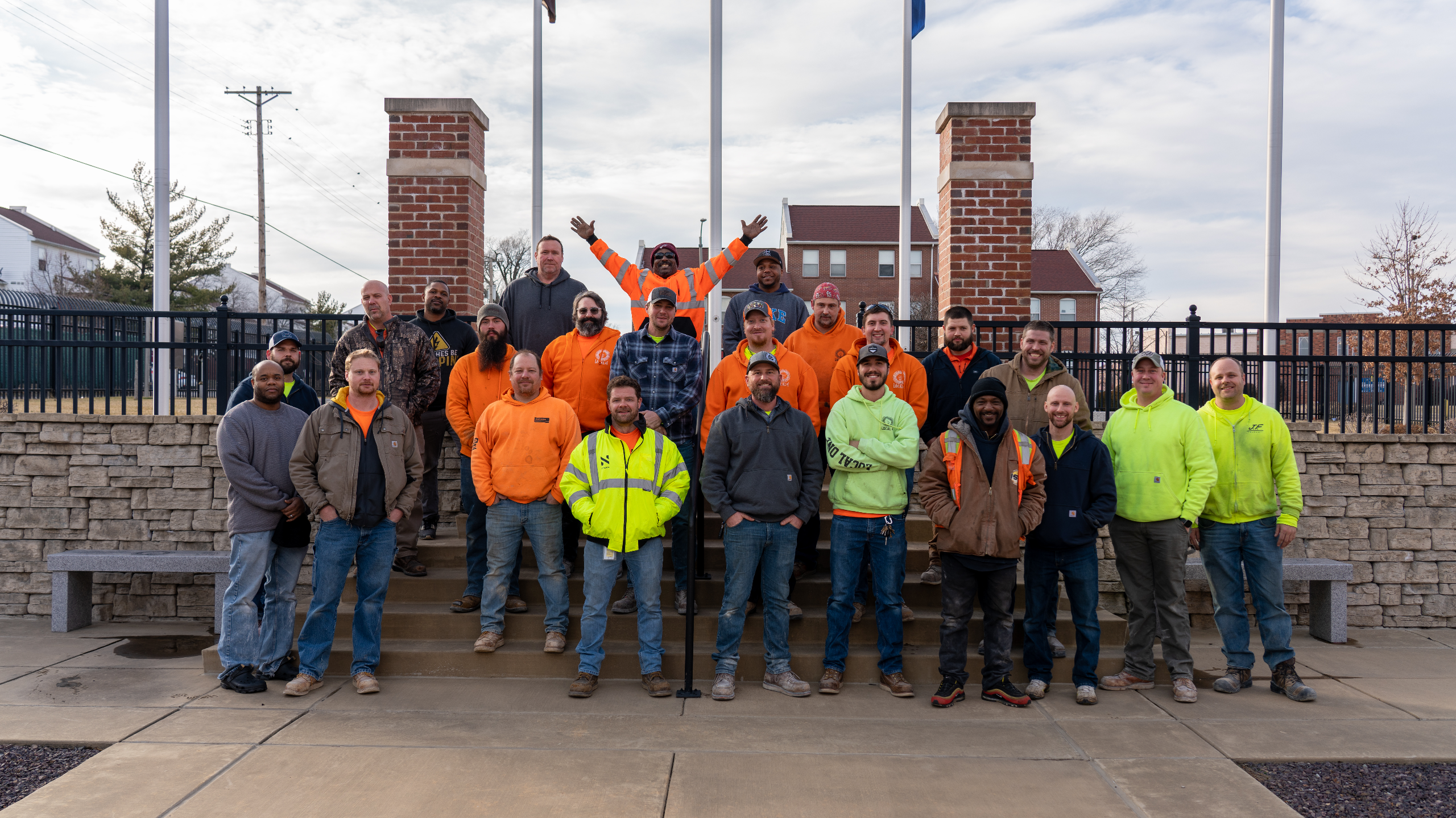 Group of IBEW electrical workers at IBEW Local 1 hall
